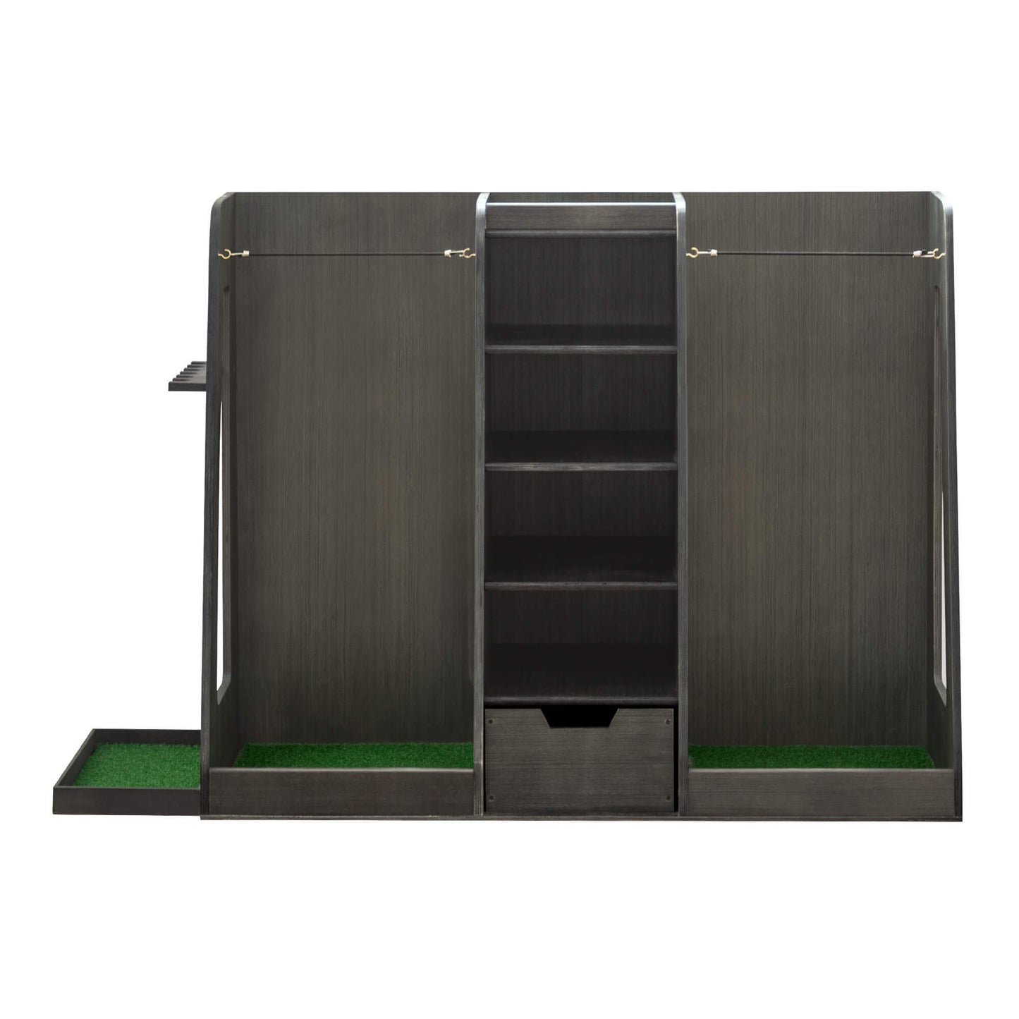 Wooden Golf Bag Organizer And Storage Rack