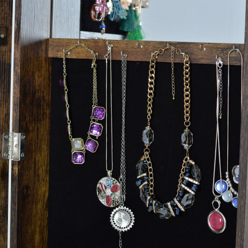Full Body Mirror 360 Rotating Jewelry Cabinet